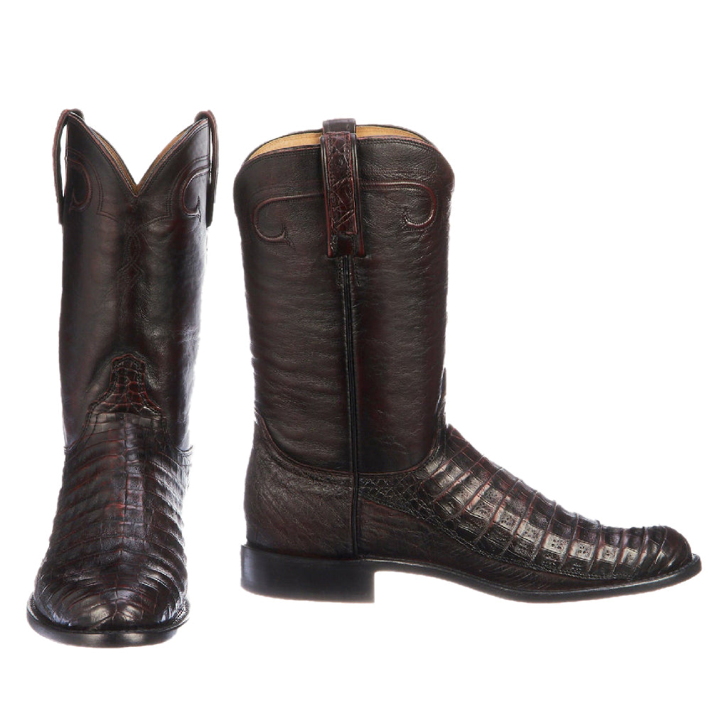 Botas Lucchese Gerard Black Cherry Caiman – Resistol