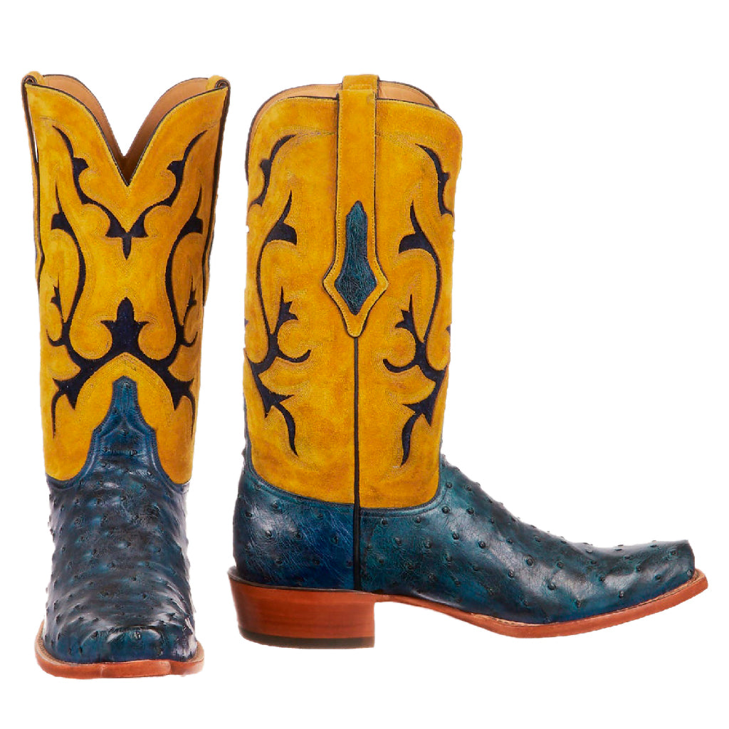 Botas Lucchese Blue Ostrich – Resistol Stetson Hats Mexico