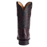 Botas Lucchese Ostrich N3042-C2 Black Cherry