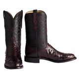 Botas Lucchese Ostrich N3042-C2 Black Cherry