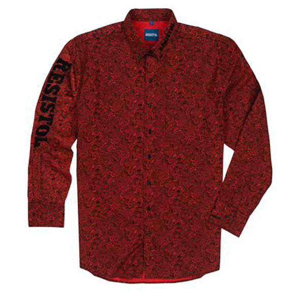 Camisa Resistol Boys Marketing Red Paisley