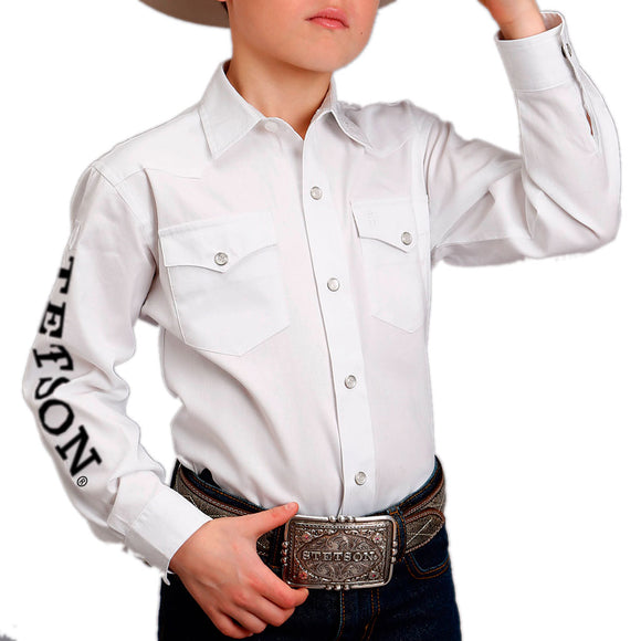 Camisa Stetson Boys Mod 11-030-0489-0025 WH