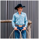 Camisa Hooey Mod HT1662LTBL