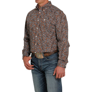 Camisa Cinch Mod MTW1105453 BRN