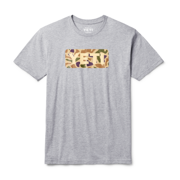 Playera Yeti Mod Camo Logo Badge SST Heather Gray