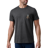 Playera Yeti Mod Cool Bear Pocket SST Heather Charcoal