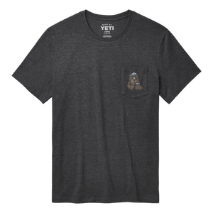 Playera Yeti Mod Cool Bear Pocket SST Heather Charcoal