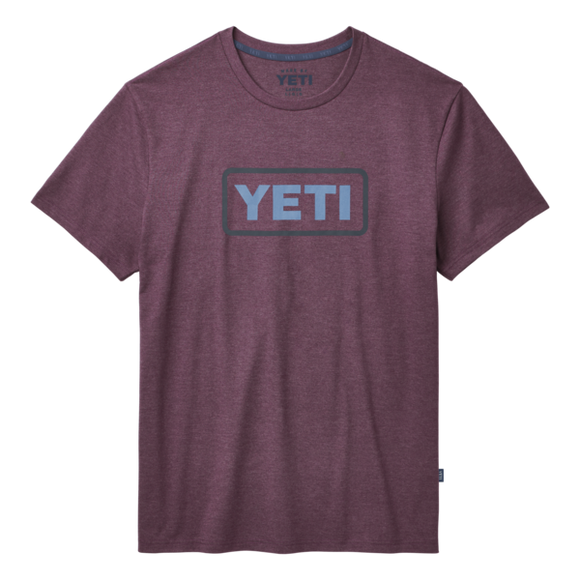 Playera Yeti Mod Logo Badge SST Heather Plum