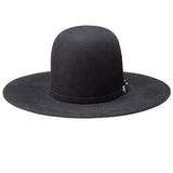 Resistol Midnight 6x Black Open Crown