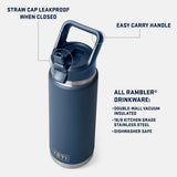 Termo Yeti Rambler 26oz Bottle Chug Str Bottle  Pwp/Wflower