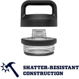 Termo Yeti Rambler 18 oz Bottle Chug Black Black Stone