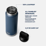 Termo Yeti Rambler 46 oz Bottle Chug Cape Taupe