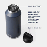 Termo Yeti Rambler 64 oz Bottle Chug Royal Blue