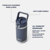 Termo Yeti Rambler 12oz Kids Bottle Seafoam Pattern