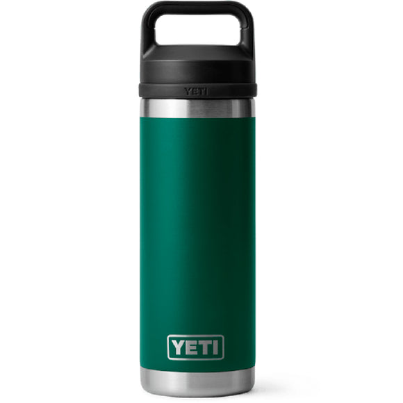 Termo Yeti Rambler 18 Oz Bottle Chug Black Forest Green
