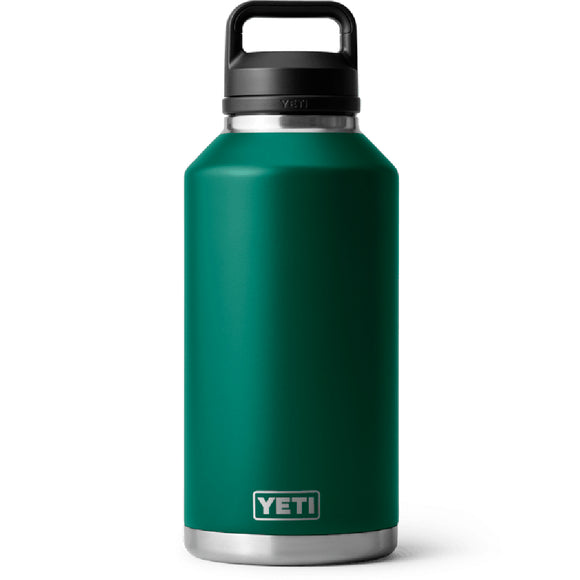 Termo Yeti Rambler 64 oz Bottle Chug Black Forest Green
