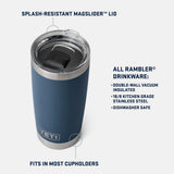 Termo Yeti Rambler 20oz Ms Mug Blue Camo