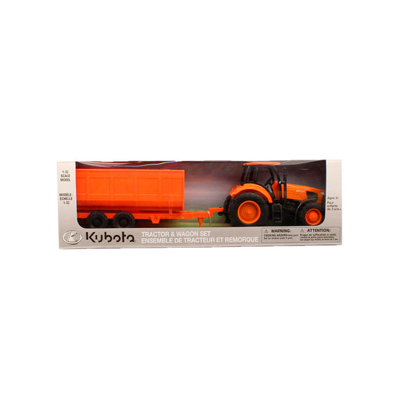 Set de Tractor Kubota con Remolque Toy