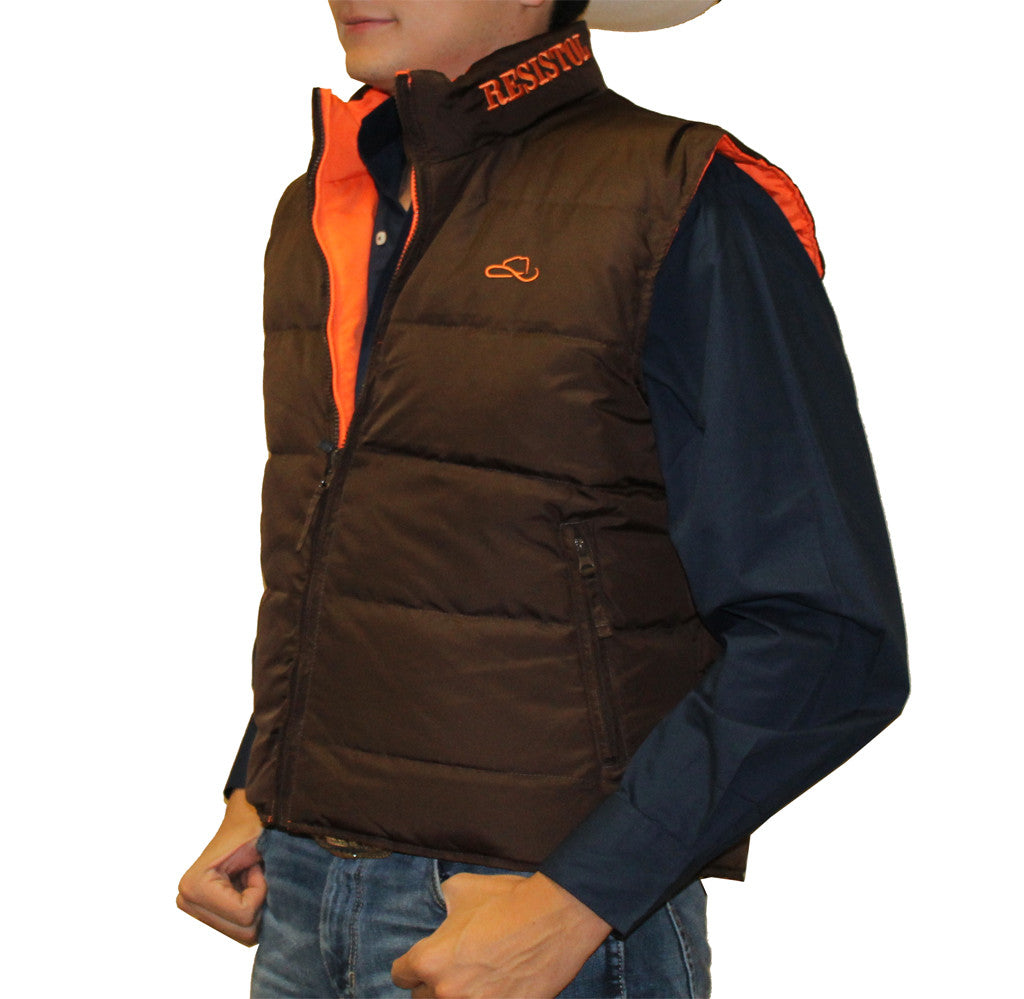 Chalecos Chamarras Vaqueras Pluma De Ganso Chaleco Doble Vista De