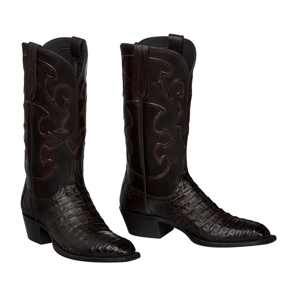 Botas Lucchese Charles M1637.R4 Black Cherry Caiman