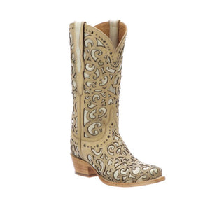 Botas Lucchese Womens Sierra M4958.S54 White Bovino