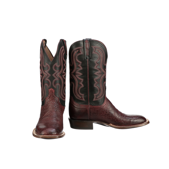 Botas Lucchese Cecil CL1123.Q8 BK Cherry Ostrich