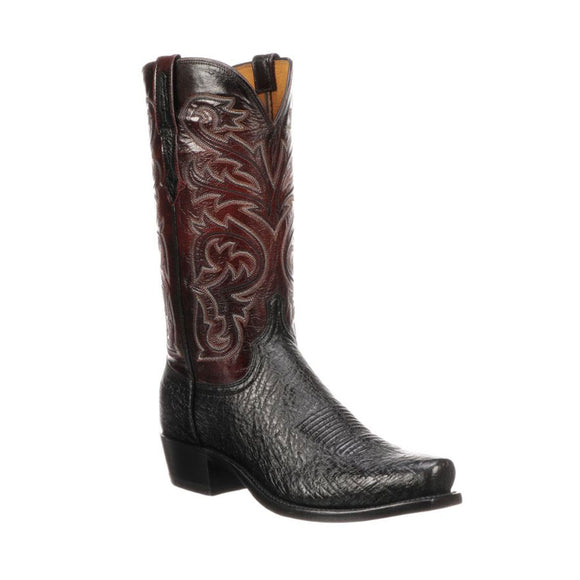 Botas Lucchese Nathan N1150.74 Black Ostrich