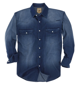 Camisa Resistol Rawlins Dark Denim