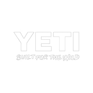 Calcomanía Yeti BFTW Window Decal White