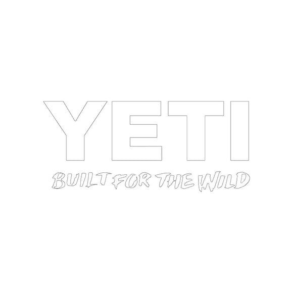 Calcomanía Yeti BFTW Window Decal White